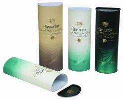 D shape paper wine containers